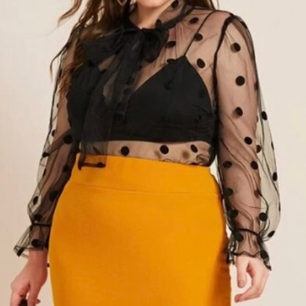 Mesh blouse